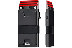 LXMY Mens Card Holder Wallet,RFID Blocking Credit Card Holder,Pop Up Minimalist Slim Metal Wallet Holds 12+ Cards Plus Cash,Suitable Gifts for Men