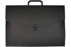 TIPTOP OFFICE TTO Briefcase with Handle and Clip Closure PP A3 Black