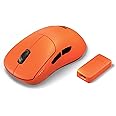 Fnatic x Lamzu Thorn Wireless Pro Gaming Mouse 4K Special Edition, Pixart 3395 Sensor, Epically Light 52g, 80h Battery Life, Optical Switches, Windows & Mac Compatible - Orange
