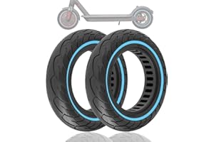 GLDYTIMES 10 Inch Solid Tyre, 10x2.125/2.0 Electric Scooter Solid Tire Replacement for Xiaomi Pro2/ Pro/ M365, AOVOPRO, S9 MAX Pure Electric Scooter Tire Strong Grip Tyre, Blue 2Pcs