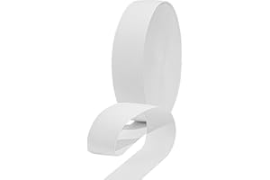 ‎HERZONE HERZONE 20M Gummiband 4cm breit Elastisches Band weiß Stark Elastische Gummilitze Gummizug Hosengummi Heimtexilien Nähzubehör Gummiband DIY Basteln (weiß, 4cm)