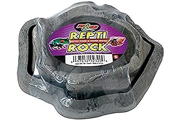 Zoo Med Repti Rock Combo Mangeoire/Abreuvoir pour Reptile/Amphibien Taille S