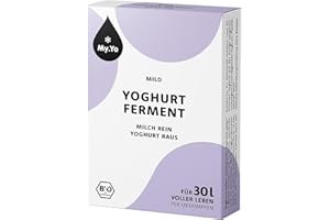 My.Yo - Ferment pour yaourt doux bio | 6x5 g | Ferment pour jusqu’à 30 L de yaourt maison
