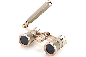 Aroncent Opera Glasses Binoculars 3X25 Theater Glasses Mini Binocular Compact with Handle for Adults Women in Opera Musical Concert