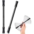 Khazna Finger Spinning Pen, Rolling Pen Game Stunt Pen with Tutorial, Release Stress Training Brain for Kids Adult Students Beginners (Black 2 Pieces)