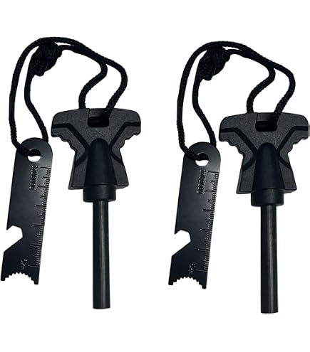 Forest Fundamentals Sidekick Fire Starter - Ferro Rod Avec Striker Et Décapsuleur
