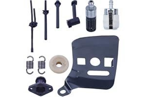 Gubeter 2500 25Cc Motosega Cinese Tubo Olio combustibile Ingranaggio a Vite Senza fine Barra del collettore di aspirazione, Kit, per Motosega Cinese 2500 25Cc 2 Tempi Piccola, /