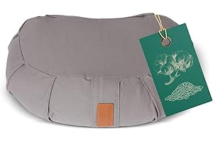 #DOYOURYOGA Cuscino da yoga tondo classico con cerniera / dimensioni: ca. 42 x 15 cm / cuscino da meditazione riempito con pula di farro di agricoltura biologica (kbA) – ideale come cuscino zafu / cuscino rondo / supporto per lo yoga e la meditazione / tessuto lavabile in lavatrice, prodotto 100% naturale. Postura comoda e rivestimento morbido per lunghe meditazioni. Disponibile in vari toni di colore e fantasie.