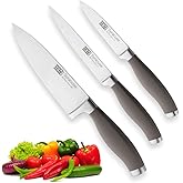 Taylors Eye Witness Syracuse Kitchen Knife 3pce Set - Paring 9cm/3.5”, Chefs 15cm/6” & Cooks All Purpose 13cm/5” Cutting Edge