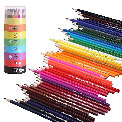 Bontec 48 Farben Buntstifte Berufsqualitäts Buntstifte Aquarellstifte Farbstift Bleistift Zeichenstift für Kinder/ Anfänger/ Künstler