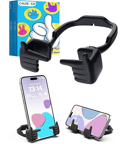 OLES Gifts For Men Women, Adjustable Cell Phone Stand With Wireless Bluetooth Speaker(7-11''Height), Unique Birthday Gifts For Dad Mom Him, Phone Holder Led Color Light For IPhone/Android/Tablets