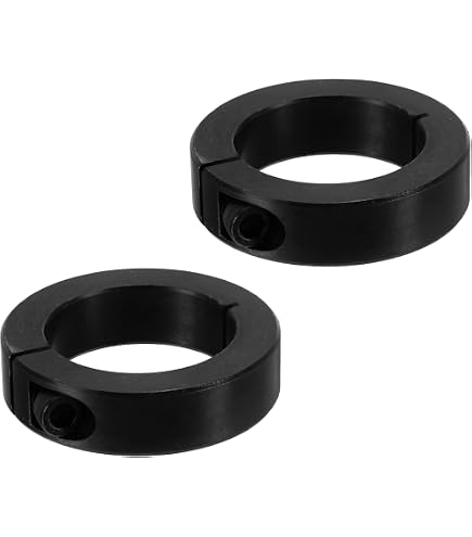 Colliers D'arbre Acier Carbone Lot De 6 - Alésage 5 Mm, Diamètre Extérieur 11 Mm, épaisseur 8 Mm, Avec Vis Et 2 Clés Hexagonales