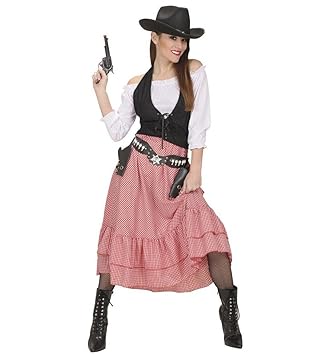 Western Belle Costume Small for Wild West Cowboy Fancy Dress ...