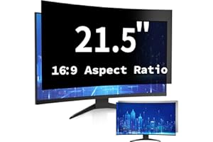 DEJIMAX 21.5 Inch Computer Privacy Screen Filter for 16:9 Widescreen Monitor, Anti Glare and Blue Light, PC Monitor Screen Privacy Shield,21.5 inch Anti Spy Screen Protector Film
