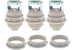 TWDRTDD Portalampada G9 con staffa, 3 pezzi Ceramica Supporto Della Lampadina Connettore di Illuminazione Sostituzione per Lampada alogena Incandescente LED Lampadina (Filettati, quattro contatti)