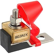 BOJACK Terminal Fuse 60A Marine Rated Battery Fuse (MRBF) 58V DC Max IP66 Waterdicht voor de circuitbescherming van auto's, campers, kranen, schepen laadpalen (60 Amp