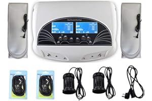 JT2D Machine de Spa ionique de Bain de Pieds ionique de désintoxication à Double utilisateur, Nettoyage des cellules, Machine de désintoxication des Pieds Machine de Spa de Bain de Pieds ionique de désin