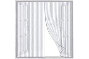 SANGOGO Tenda Zanzariera Magnetica Finestra, Tenda zanzariera per Porta, Autoadesiva Traspirante, Maglia Magnetico, for La Maggior Parte delle finestre (Bianco, 80x150)