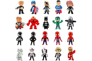 BESTZY Tortendeko für Superhero Geburtstags Dekoration, 20 Stück Figuren Set Spiderman Cake Topper Dekoration Cartoons Kuchen Topper Party Dekoration für Jungen und Kinder Geburtstagsfeiern