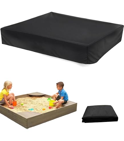 HAOMEEDUO Zandbakhoes – Waterdicht 210D Oxford Zeil Met Trekkoord – Beschermhoes Voor Zandbak (125x125 Cm, Blauw) – Inclusief Opbergtas