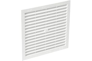 grille d'aération - a visser ou à coller - classique - carrée simple - nicoll 1b214