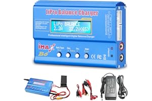 XPJBKC Lipo Battery Charger - 80W Multi-functional Intelligent Charger for Various Lithium Batteries