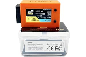 OEMGMINER NerdMiner V2 Ultra 78KH/S T Display S3 Bitcoin Solo Lotería con conexión WiFi de bajo consumo de energía y criptominero USB-C Power Crypto Nerdminer con ventilador Lucky Miner Win 6.25 BTC (naranja)