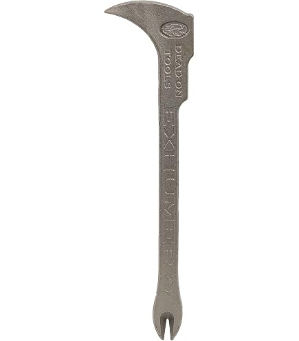 Stiletto 12-Inch Titanium Claw Bar – Nail Puller With Dimpler – TICLW12