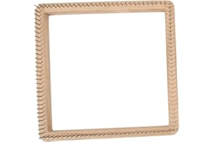 Colcolo Square Knitting Loom Handcrafts Holz Handarbeitsbrett Häkelnadeln flechten DIY Langlebiges Zubehör für Schal Socke Spielzeug Kinder, 30X30CM