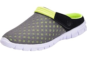 Hsyooes Uomo Donna Zoccoli Scarpe da Spiaggia Traspirante Antiscivolo Scarpe da Doccia Estive Ciabatte Scarpe Giardino Infradito Estate