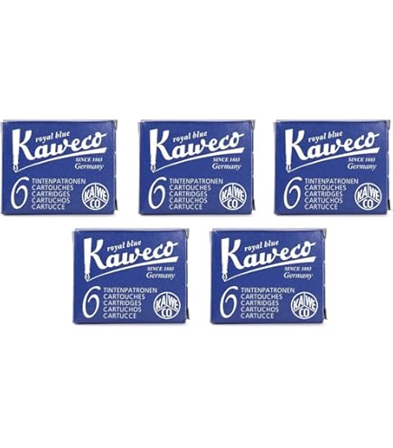 Kaweco Cartucce d'Inchiostro brevi, Midnight Blue (Blu-nero), 30