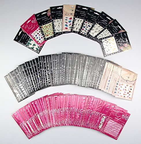 10X Quality Sole Package Manicure Nail Sticker 3D Nail Tattoo Decals