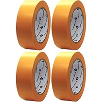 6x Goldband (soft) Mit Folie | 210cm X 15m | Abdeckfolie Mit Abklebeband