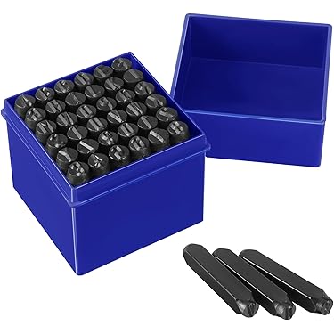 BENECREAT 36 stuks 3 mm Low Case letters en cijfers metalen reliëf-stempel met