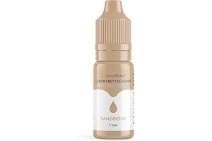 ‎GOODBAKE GoodBake Lebensmittelfarbe Pastell Sandbeige (11 ml) – hochdosierte Lebensmittelfarbe - zum Einfärben von Torten, Fondant, Buttercreme, Macarons Getränke, Schleim uvm. 100% vegan