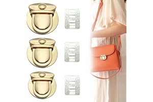 XPEX 3 Pezzi Chiusure per Borse Uncinetto,Chiusure per, Chiusura a Scatto da per Il Fai-da-Te per Realizzare Borse e Portafogli Fatti a Mano, Le Serrature delle Borse Accessori per Borse Fai da Te