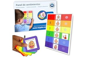 Autism Supplies and Developments- Lavagna e Portachiavi in plastica per sensazioni visive (Spagnolo), Colore Spanish, FB_ES