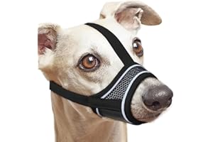XFSRG Muselière pour Chien Muselière Souple Réglable Empêcher de Mordre Mâcher Aboyer pour Les Chiens de Taille Grande Moyenne et Petite(M)