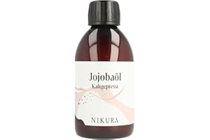 ‎NIKURA Nikura Jojoba Öl Golden - 250ml I Für Haut, Haarwuchs, Gesicht, Körper, Kopfhaut, Wimpern & Nägel I Feuchtigkeitsspendend & Hydratisierend I Für Ätherische Öle I Natürlich, Vegan & aus dem UK