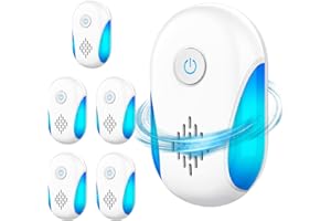 NINEDAN 2024 Upgraded Ultraschall Schädlingsbekämpfer 6 Packs, Indoor-Ultraschall-Repellent für Schaben, Nagetiere, Mäuse, Wanzen, Ameisen, Moskitos, Mäuse, Spinnen, elektronische Plug in Schädlingsbekämpfung