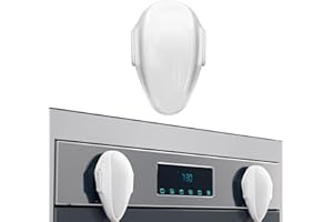 BEARTOP Serratura per Forno di Sicurezza per Bambini - Bianco & Nero - Adesivo VHB Affidabile & Resistente al Calore - Protezione Cucina per Bambini - Per Porta del Forno