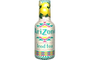 AriZona - Thé Noir au Citron - Boisson 100% Plaisir - Emballage Design - 1 Bouteille PET 500 ml