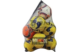 22YardsPro Soccer Mesh Net Carry 10 Football Bag Colour Black UK
