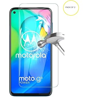 SS TechScreen Protector Compatible For Motorola Moto G8 Power Tempered Glass, (Pack of 2) Easy Bubble Free Installation[HD Ultra Clear] [Case Friendly] Tempered Glass Screen Protector {3D Touch}