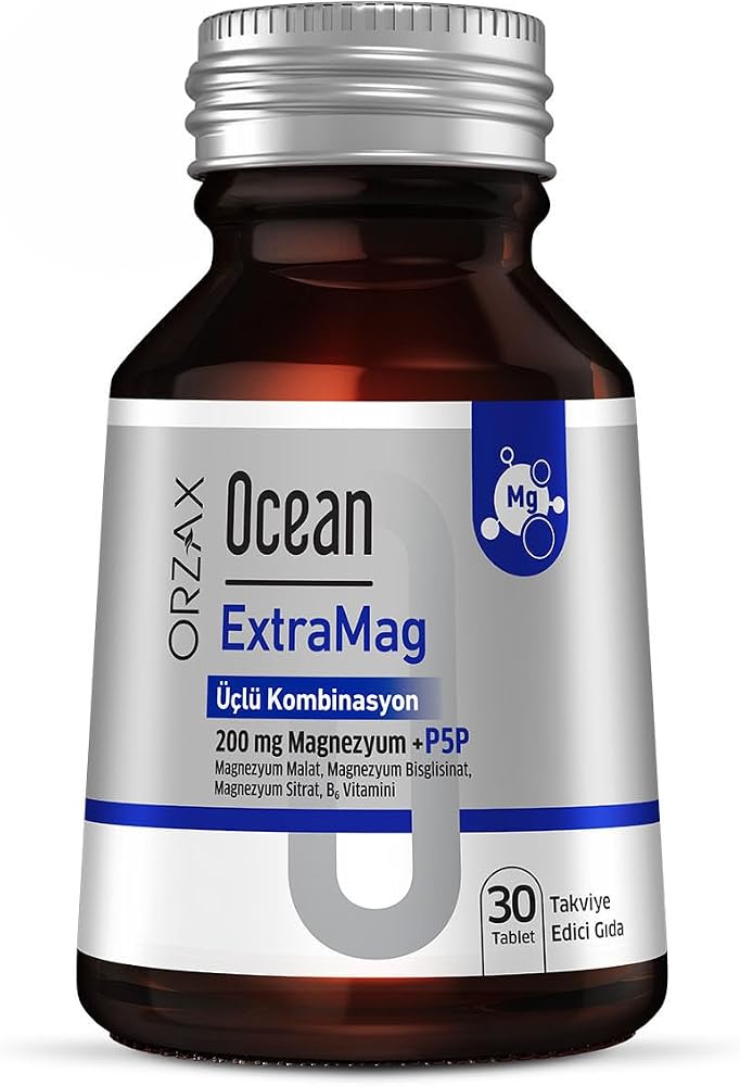 Ocean Extramag Üçlü Kombinasyon 30 Tablet | Üç farklı magnezyum formu içerir