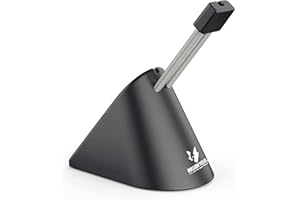 Sisyphy Gaming Mouse Bungee (Schwarz, Premium 360g für optimale Stabilität), Mauskabelhalter und Kabelmanagement-Gerät, bietet EIN kabelloses Nutzungserlebnis für Ihre Hochleistungs-Kabelmaus