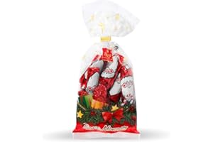 Frey Santa Moments en Crispies 300g - Petits pères Noël en chocolat - Sachet de Noël - Chocolat Suisse Certifié UTZ