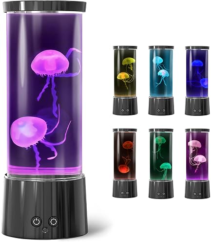 Pipihome Lampada Medusa Fluttuante, Meduse Lampada Da Comodino, LED - 3