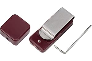 JULYKAI Snooker Chalk Holder, Billiard Accessories, Lightweight Coffee Colour, Plastic, Durable, Portable, Billiard Chalk Holder, for Billiards