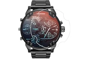 Zshion Lot de 3 films de protection d'écran anti-explosion pour Diesel DZ7395/DZ7396 Anti-rayures Couverture complète d'écran pour Diesel DZ7395/DZ7396/DZ7370